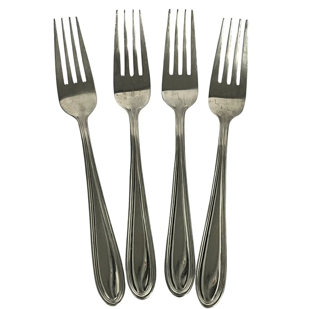 Wallace MODERN THREADStainless Flatware set of 4, 7‎ 3/8 Dinner Fork Indonesia